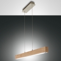 LED-Hängeleuchte aus hellem Holz und Metall Badia-S Angebot