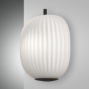 Wandlampe aus schwarzem Glas und Metall im klassischen Stil Domizia-P Angebot