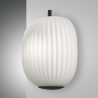 Wandlampe aus schwarzem Glas und Metall im klassischen Stil Domizia-P Angebot