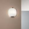 Wandlampe aus schwarzem Glas und Metall im klassischen Stil Domizia-P Verkauf