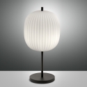 Tischlampe elegant aus geblasenem Glas und schwarzem Metall Domizia-T Verkauf