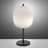 Tischlampe elegant aus geblasenem Glas und schwarzem Metall Domizia-T Verkauf