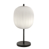 Tischlampe elegant aus geblasenem Glas und schwarzem Metall Domizia-T Angebot