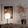 Tischlampe elegant aus geblasenem Glas und schwarzem Metall Domizia-T Rabatte
