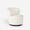 Sessel modern drehbar Wohnzimmer aus Bouclé-Stoff Yammy
 Rabatte