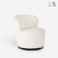 Sessel modern drehbar Wohnzimmer aus Bouclé-Stoff Yammy
 Aktion