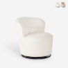 Sessel modern drehbar Wohnzimmer aus Bouclé-Stoff Yammy
 Aktion