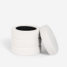 Sitzhocker Bouclé Stauraum Zylinder Design Wohnzimmer Mugi Katalog
