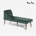 Liegesessel Vintage Chaiselongue links klassisch aus Samt Agos Aktion