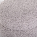 Fusshocker niedrig für das Wohnzimmer aus Teddybouclé-Stoff Raion Katalog