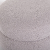 Fusshocker niedrig für das Wohnzimmer aus Teddybouclé-Stoff Raion Katalog