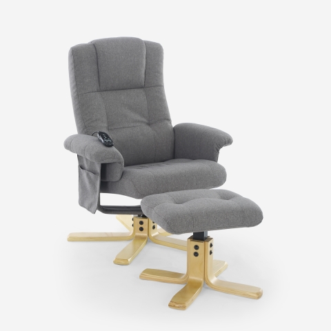 Sessel Relax ergonomisch Massage mit Heizung und Fußstütze Nairo Aktion