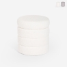 Sitzhocker Bouclé Stauraum Zylinder Design Wohnzimmer Mugi Aktion