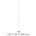 Stehlampe dimmbar LED aus Metall H165cm Genius T Rabatte