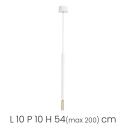 Hängelampe LED aus lackiertem Metall Tubic Lagerbestand