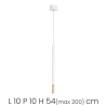 Hängelampe LED aus lackiertem Metall Tubic Lagerbestand