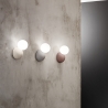 Wandlampe aus Beton und Glaskugel H20cm Rock Sales