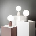 Tischlampe aus Beton modern rund Lampenschirm H33cm Rock Table Sales