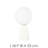 Tischlampe aus Beton modern rund Lampenschirm H33cm Rock Table Rabatte