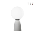Tischlampe aus Beton modern rund Lampenschirm H33cm Rock Table Aktion