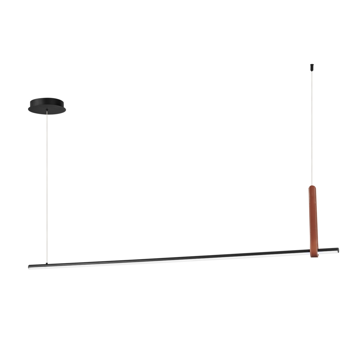 Hängelampe LED 150 cm in schwarz Metall Regoli L Aktion
