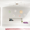 Hängelampe 3-Licht LED aus Glas und Metall mehrfarbig Candy Spider Verkauf