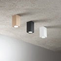 Deckenleuchte rechteckig aus Aluminium H12cm Aloa Sales