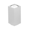 Deckenleuchte rechteckig aus Aluminium H12cm Aloa Lagerbestand