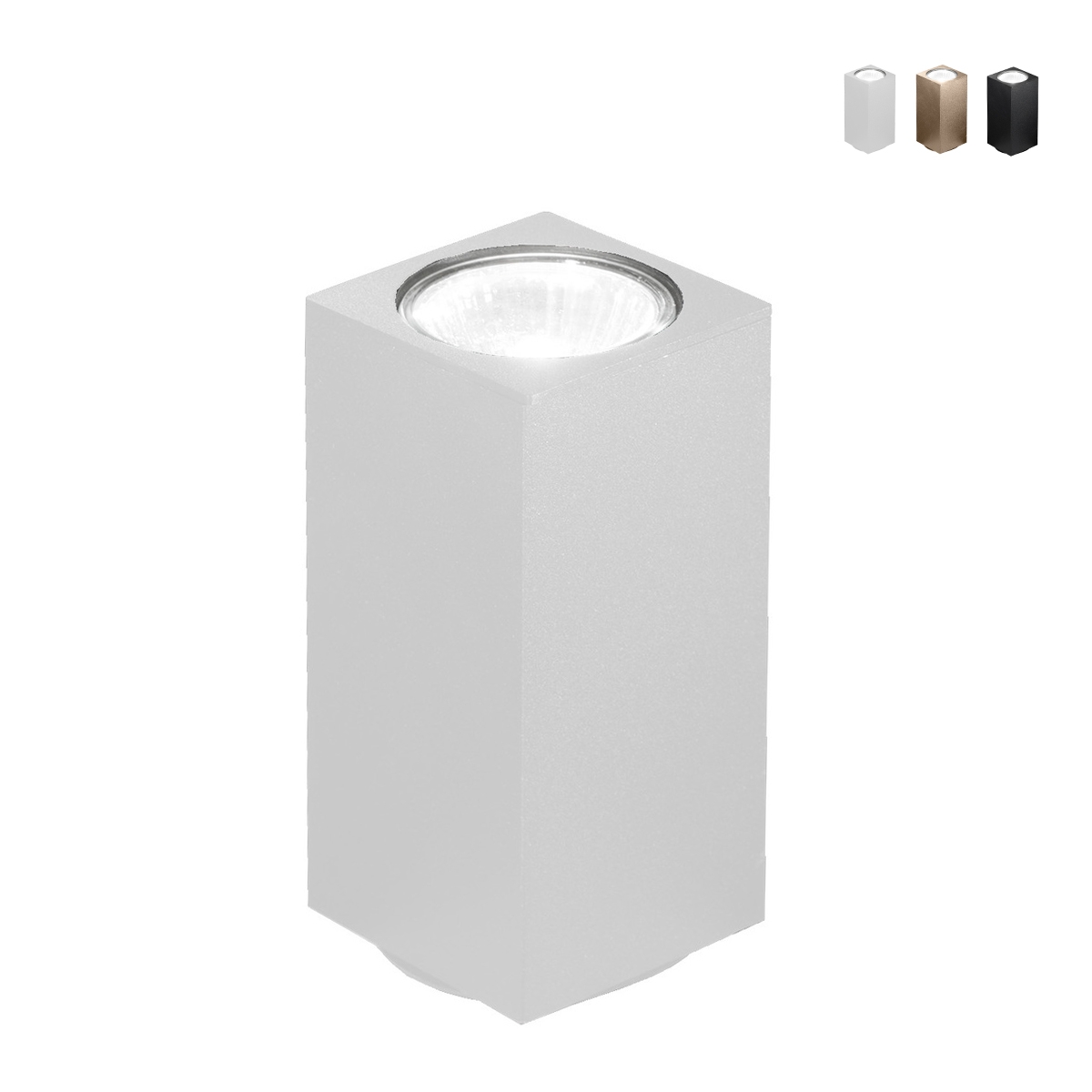 Deckenleuchte rechteckig aus Aluminium H12cm Aloa Angebot