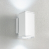 Wandleuchte aus Aluminium für den Außenbereich Doppellampe H19cm Nevada Rabatte
