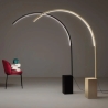 Stehlampe LED Bogen aus Metall H215cm Biblio Angebot