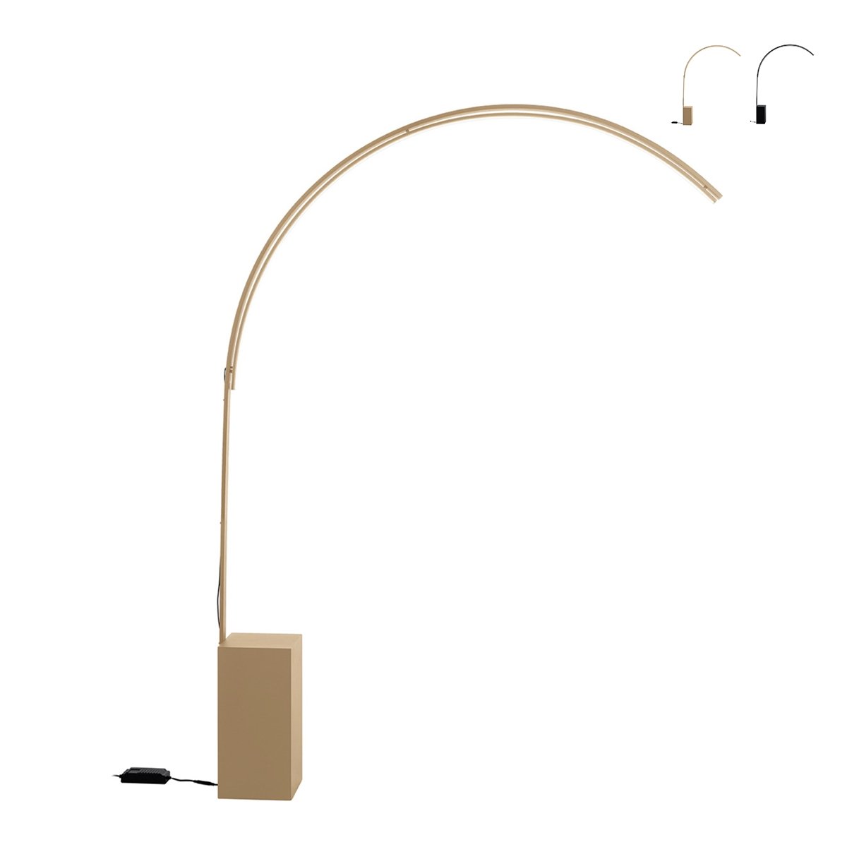 Stehlampe LED Bogen aus Metall H215cm Biblio Verkauf