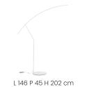 Stehlampe LED dimmbar Metall H202cm Folaga Eigenschaften
