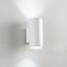 Wandleuchte aus Aluminium für den Außenbereich zweistrahlig H19cm Nevada Sales