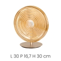 Tischlampe mit dekoriertem Glas Design Jokey LT Lagerbestand