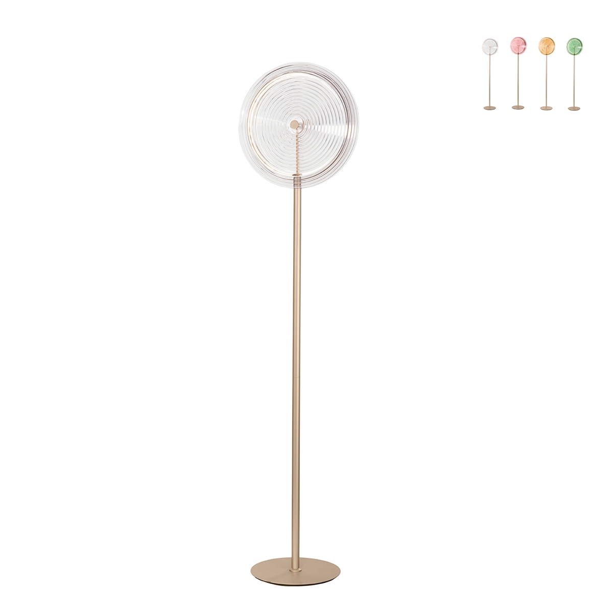 Stehlampe LED aus Metall und Glas H170cm Jokey PT Angebot Stehlampe LED aus Metall und Glas H170cm Jokey PT Angebot