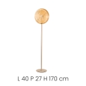 Stehlampe LED aus Metall und Glas H170cm Jokey PT Lagerbestand