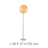 Stehlampe LED aus Metall und Glas H170cm Jokey PT Lagerbestand