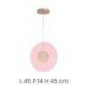 Hängelampe LED Ø45cm mit Grit Glas Candy Katalog