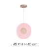 Hängelampe LED Ø45cm mit Grit Glas Candy Katalog