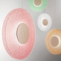 Hängelampe LED Ø45cm mit Grit Glas Candy Rabatte