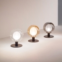 Tischlampe Design mit Kugel aus Glas und Metall Teramo Verkauf