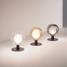 Tischlampe Design mit Kugel aus Glas und Metall Teramo Verkauf