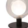 Tischlampe Design mit Kugel aus Glas und Metall Teramo Angebot