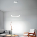 Hängelampe LED im modernen runden Design aus weißem Metall Skyround-S Aktion