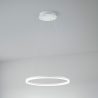 Hängelampe LED im modernen runden Design aus weißem Metall Skyround-S Lagerbestand