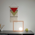 Tischlampe Design LED aus Holz mit Glaskugel-Schirm Kark Sales