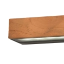 Wandleuchte LED für den Außenbereich aus Teakholz und Glas Hazel Angebot