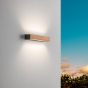 Wandleuchte LED für den Außenbereich aus Teakholz und Glas Hazel Katalog