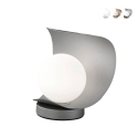 Tischlampe LED modern mit Glaskugelschirm Adria-T Aktion